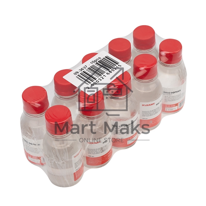 Флюс для пайки Rexant, КИСЛОТА ОРТОФОСФОРНАЯ, 100 мл, флакон