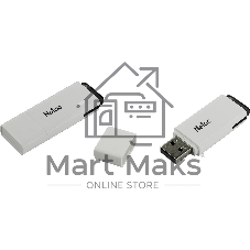 Флешка USB Netac U185 (NT03U185N-256G-30WH), 256Gb, USB 3.0, R/W 100/25, белый/серый