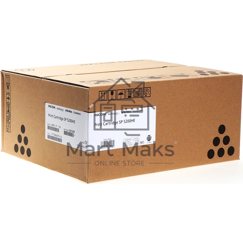 Картридж лазерный Ricoh тип SP 5200HE черный для Aficio SP 5200S/5210SF/5210SR/ SP 5200DN/5210DN 25000 отпечатков