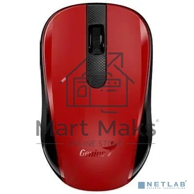 Мышь беспроводная Genius NX-8008S красный, 1200 dpi, радиоканал, USB, кнопки - 3