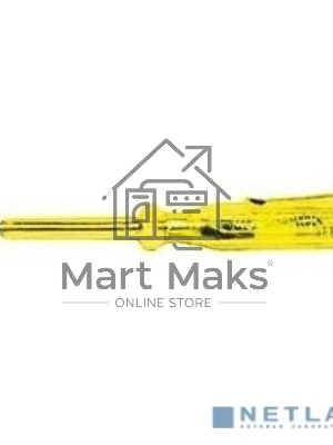 Отвертка индикаторная КУРС желтая ручка 100 - 500 В, 140 мм 56501