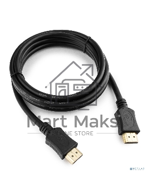 Кабель HDMI Cablexpert CC-HDMI4L-1.5M, 19M/19M, v2.0, Light, позол.разъемы, экран, 1.5м, черный, пакет