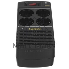 Стабилизатор ExeGate Power AD5000-1000 (1000VA/500W, диапазон 150...280В, 4 евророзетки)