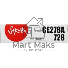 Картридж Sakura SA728 для Canon iC MF4420/4430/4120/4412/4410/4452/4450/4550/4570/4580/D520, черный, 2100 к.