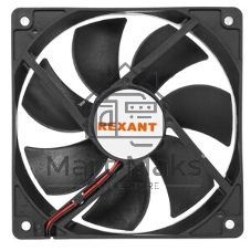 Вентилятор для корпуса Rexant RX 12025MS 24VDC черный, 120 мм, 2200 об/мин, 35 дБ, 2 pin