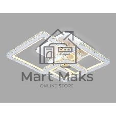 Управляемый светодиодный светильник Ambrella light FA1732/3 WH/CH белый/хром 145W 3000K/4200K/6400K 670*510*150 (ПДУ РАДИО 2.4G)