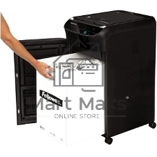 Шредер Fellowes AutoMax 450C черный с автоподачей (секр.P-4) фрагменты 450лист. 68лтр. скрепки скобы пл.карты CD