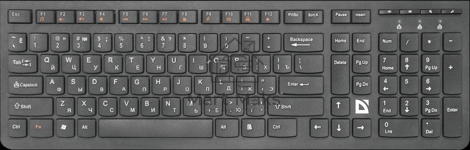 Клавиатура Defender ULTRAMATE SM-535 RU беспроводная USB, радиоканал, черный