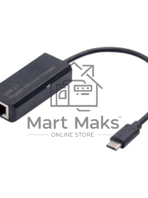 Кабель-адаптер ExeGate EX283721RUS EXE-736 USB3.0 Type-C --> UTP 1000Mbps AX88179