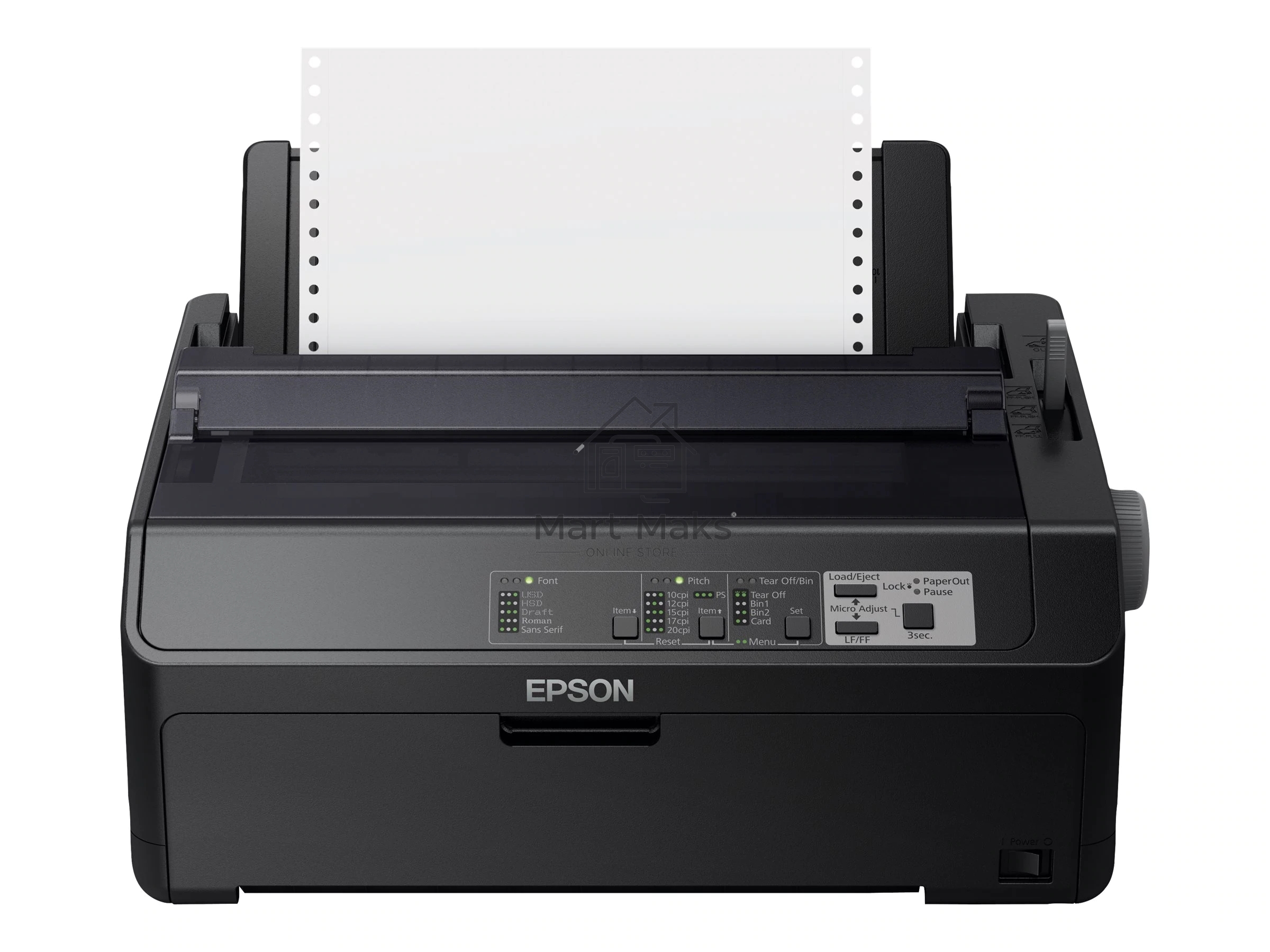 Принтер Epson FX-890II (C11CF37401), матричный A4, 9х2-игольный (80 колонок), высокоскоростной (735 cps), до 6 экземпляров одновременно (1 оригинал + 5 копий), ресурс ленты: 7,5 млн. символов, USB, LPT, для больших объемов печати