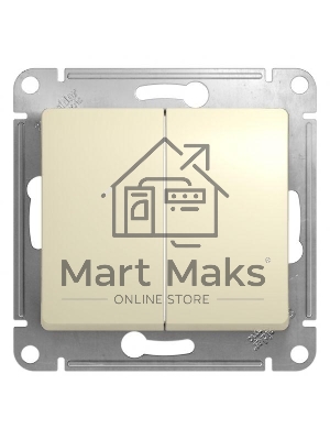 Механизм выключателя 2-кл. СП GLOSSA 10А IP20 10AX беж. SchE GSL000251