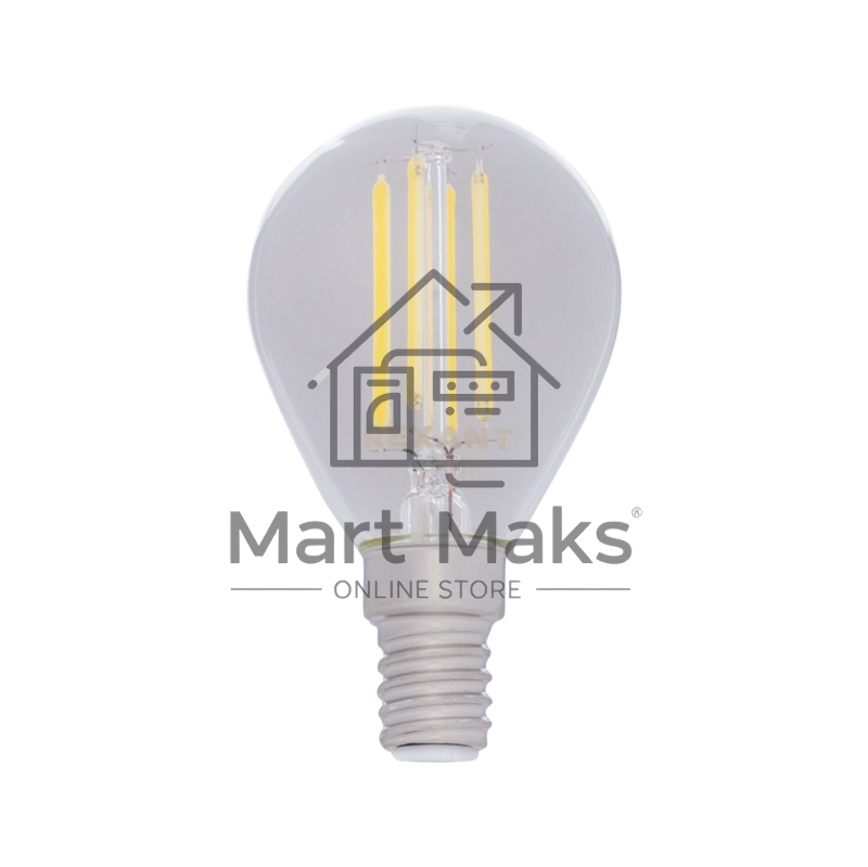 Лампа светодиодная филаментная Rexant Шарик GL45 9.5 Вт 950 Лм 4000K E14 прозрачная колба