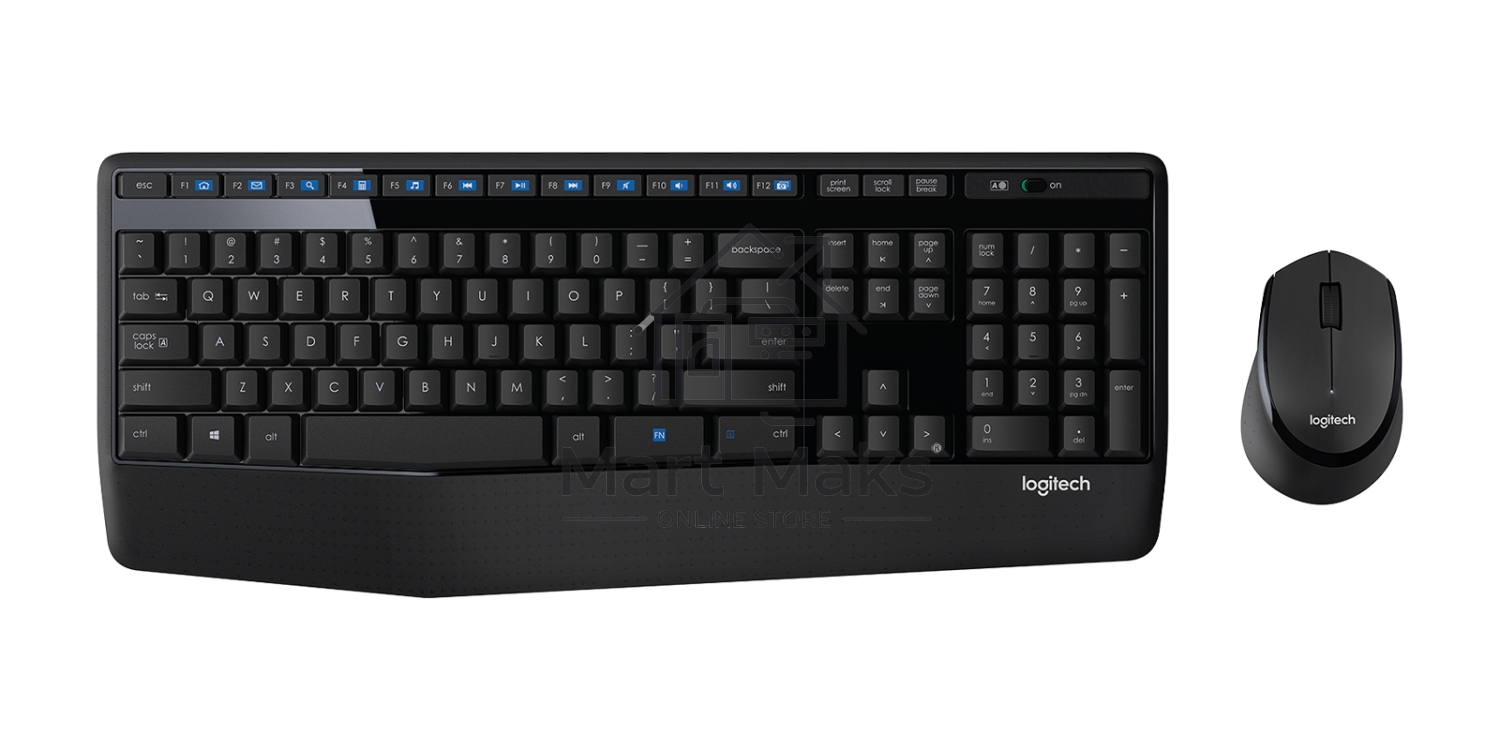 Клавиатура + мышь Logitech MK345 клав:черный мышь:черный USB 2.0 беспроводная Multimedia