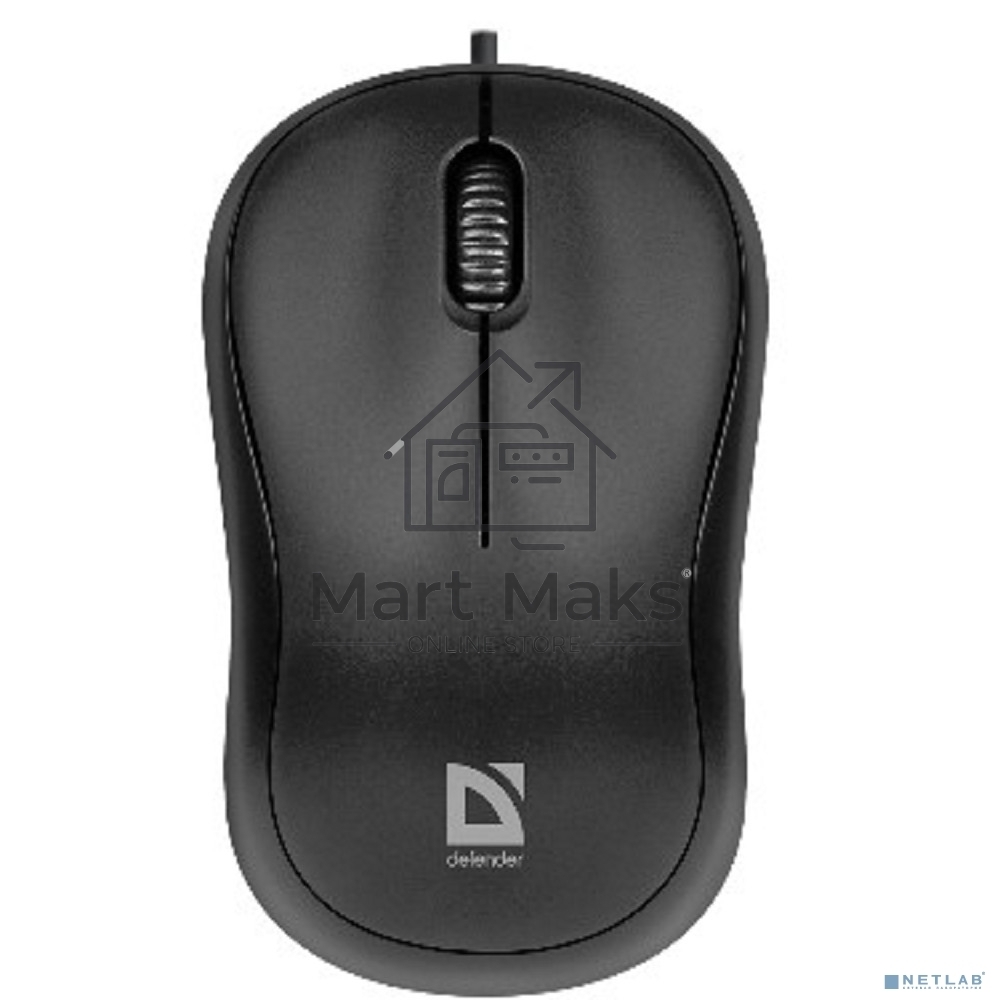 Мышь проводная Defender Patch MS-759 черный, 1000 dpi, USB, кнопки - 3