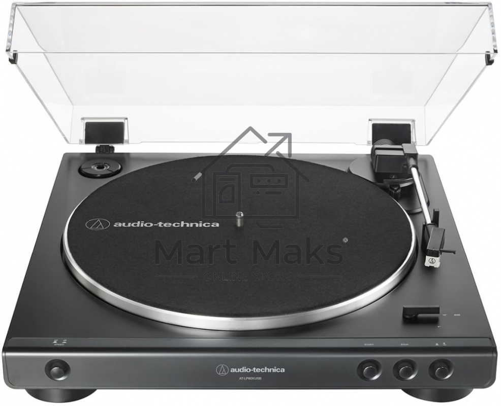 Проигрыватель винила Audio-Technica AT-LP60XUSB полностью автоматический серебристый