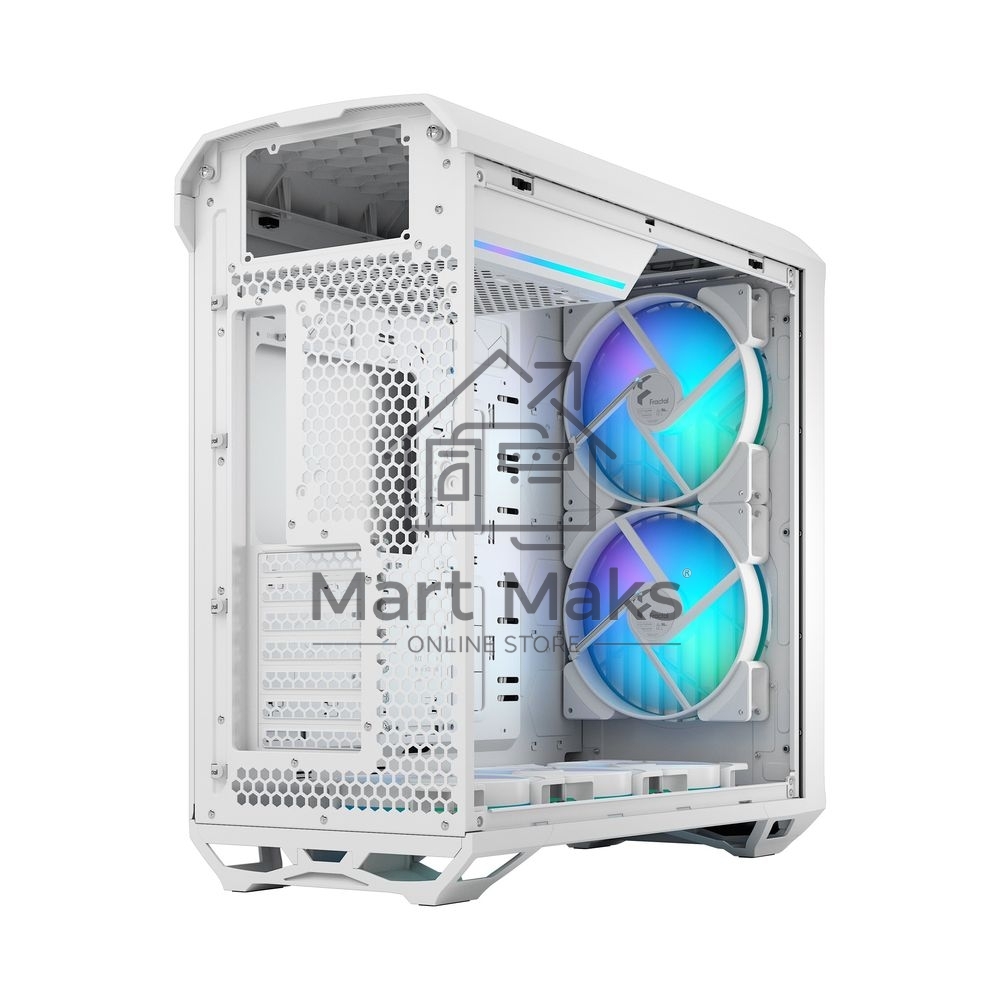 Корпус ПК без блока питания Fractal Design Torrent RGB TG Clear Tint, Full-Tower, 2x180mm + 3x140mm RGB, 2xUSB-A 3.2 + 1xUSB 3.2 Type-C E-ATX, SSI-CEB, SSI-EEB, ATX, mATX, mITX White