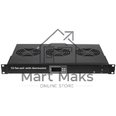 Блок вентиляторов Lanmaster (TWT-CB-FANV3-RACK) 3 вент. черный (упак.:1шт)
