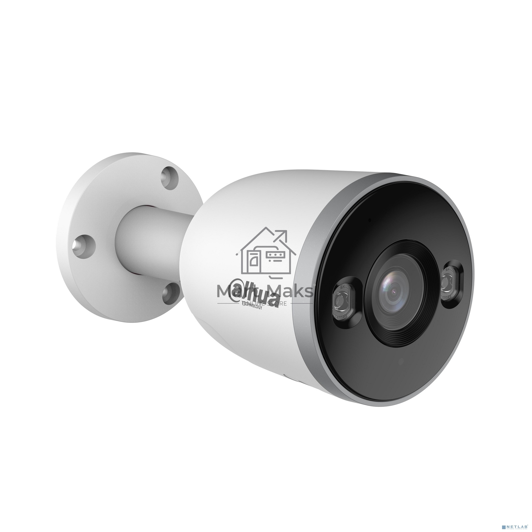 Уличная цилиндрическая IP-видеокамера 3Мп DAHUA DH-IPC-F3DP-IL-0360B 1/2.8” CMOS;2.8мм; двойная подсветка IP67 металл, пластик; Wi-Fi 2.4ГГц