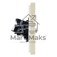 Розетка двойная TV+RJ45 кат.5E IEK FORTE&PIANO FP436 ваниль