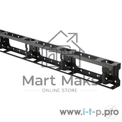 Монтажное оборудование Hyperline CMV-42U-ML Металлический вертикальный кабельный организатор с крышкой 42U, для шкафов TTC, TSC шириной 800 мм, черный (RAL 9004) ( 1 шт)