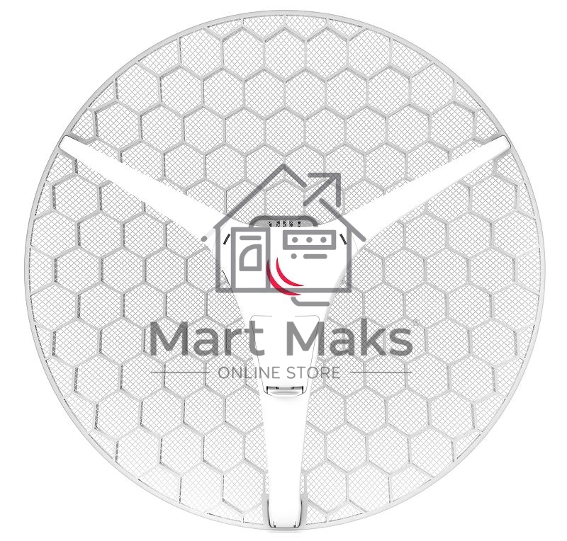 Точка доступа MikroTik RBLHG-5HPnD-XL4pack LHG XL HP5 4pack (LHG XL HP5 with 27dBi 5GHz antenna, Dual Chain High Power 802.11an wireless, 600MHz CPU,