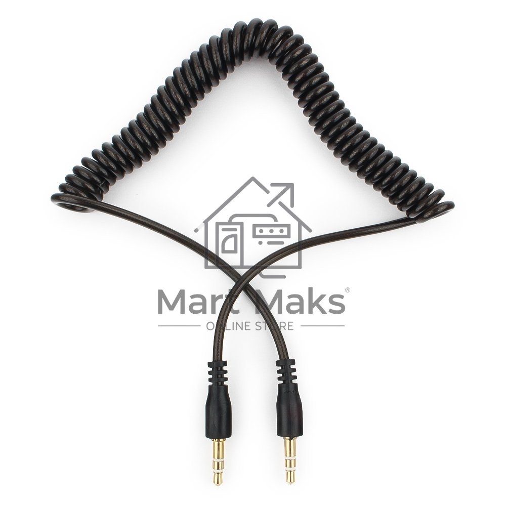 Кабель аудио Cablexpert CCA-405-6, Jack3.5 - Jack3.5, 2м, спиральный