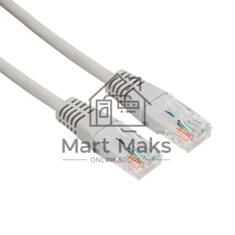 Пaтч-корд U/UTP Rexant, категория 5e, RJ45-RJ45, неэкранированный, LSZH серый, 5м