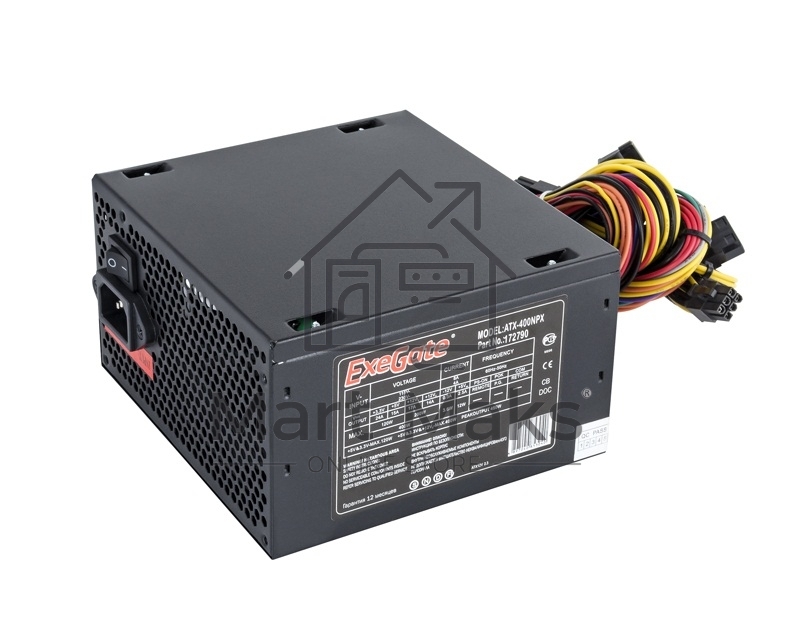 Блок питания ExeGate 400NPX (EX224732RUS-PC), 400Вт, 120мм, черный
