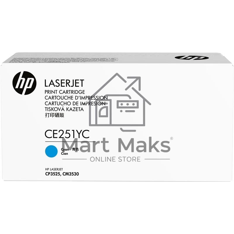 Контрактный Картридж лазерный HP Contractual Голубой Optimized Original LaserJet Toner Cartridge (CE251YC)