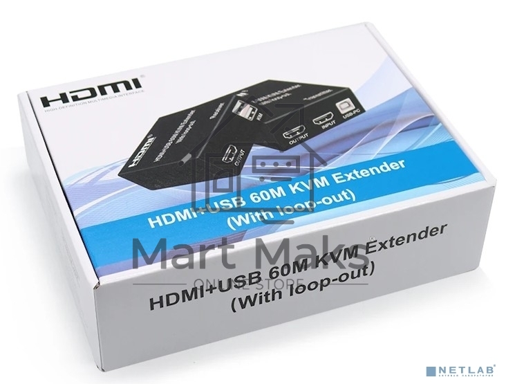 Удлинитель HDMI KVM ORIENT VE049, HDMI KVM extender (Tx+Rx), HDMI+USB+Audio удлинитель до 60 м по витой паре Cat5e/6, HDMI 1.4, 4K@30Hz/1080p@60Hz, HDCP (31211)