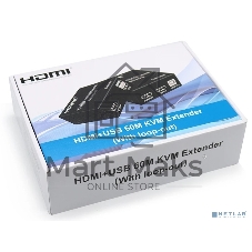 Удлинитель HDMI KVM ORIENT VE049, HDMI KVM extender (Tx+Rx), HDMI+USB+Audio удлинитель до 60 м по витой паре Cat5e/6, HDMI 1.4, 4K@30Hz/1080p@60Hz, HDCP (31211)