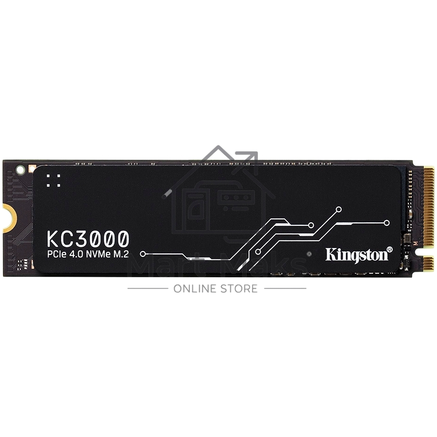 Накопитель SSD Kingston 512Gb M.2 KC3000 <SKC3000S/512G> (PCI-E 4.0 x4, up to 7000/3900Mbs, 3D TLC, NVMe, 400TBW, Phison E18, 22х80mm, LP heatsink)