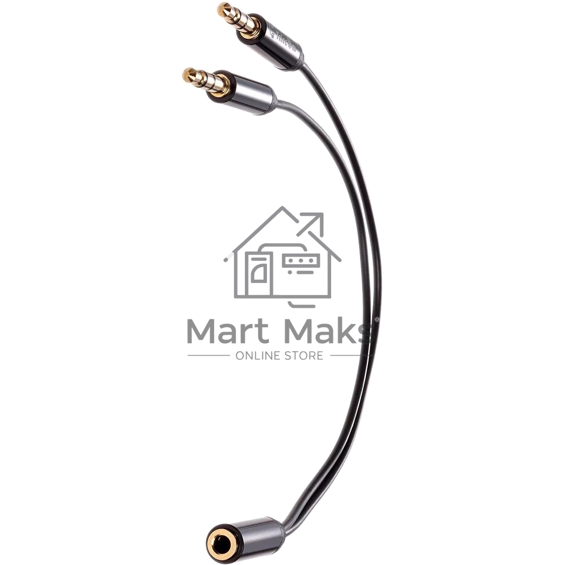 Кабель-адаптер 2*3.5ST(M)/3.5 ST(F), 0.2м, Telecom PRO <TAV205M-0.2M>