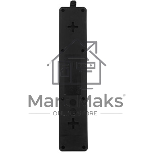 Сетевой фильтрSmartbuy SBSP-18U-K с USB, 10А, 2 200 Вт, 5 розеток, длина 1,8 м, черный (SBSP-18U-K)/45