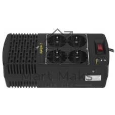 Стабилизатор ExeGate Power AD5000-1000 (1000VA/500W, диапазон 150...280В, 4 евророзетки)
