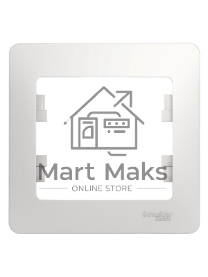 Рамка 1-м Glossa белый SchE GSL000101