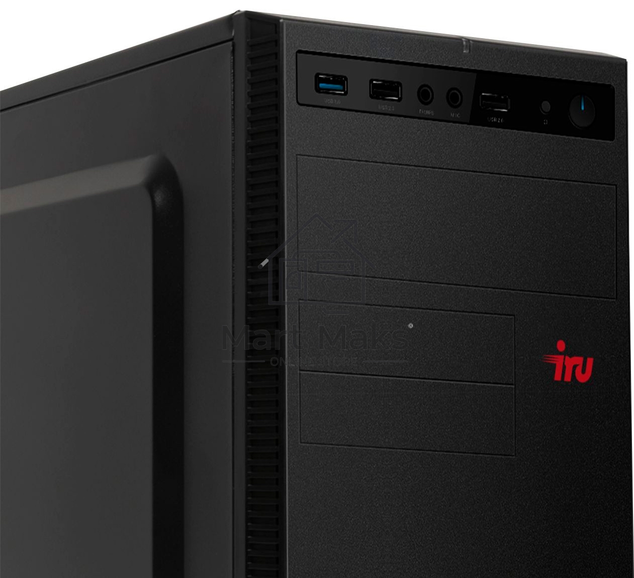 Компьютер IRU Home 310H5SE MT i3 10105 (3.7) 8Gb 1Tb 7.2k UHDG 630 Free DOS GbitEth 400W черный
