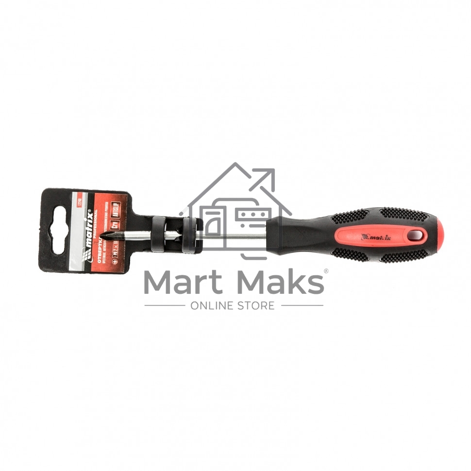 Отвертка Anti-Slip, PH2 х 100 мм, CrV, двухкомп. рукоятка Matrix