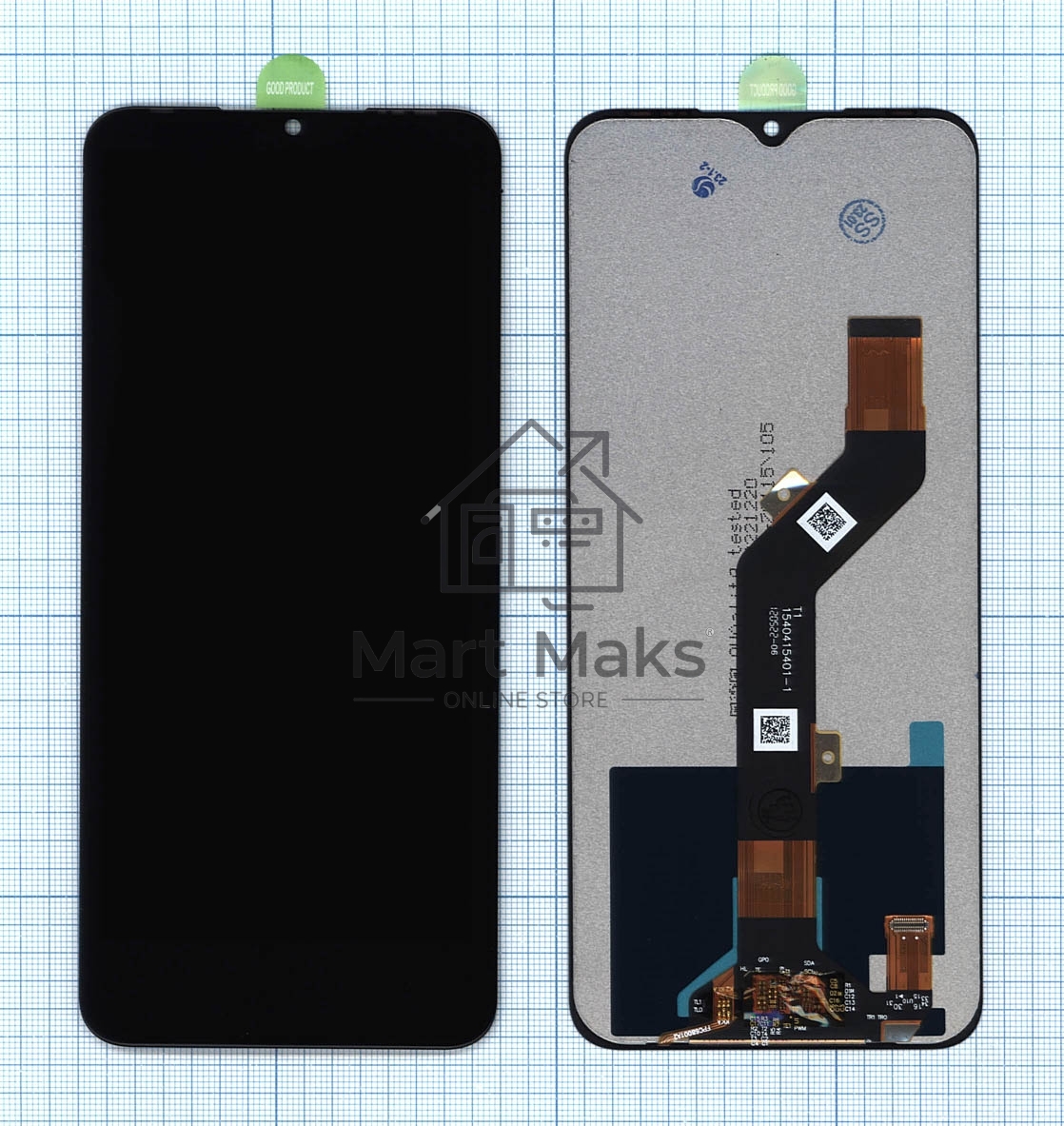 Дисплей для Infinix Hot 10 Play, Hot 11 Play черный