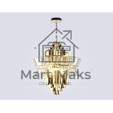 Люстра Ambrella light LH41023/18 BS/CL латунь/прозрачный E14*18 max 40W D700*750