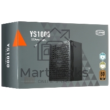 Блок питания PCCooler P5-YS1000-G1F, 1000Вт, 80 PLUS Gold, 135мм, модульный, черный