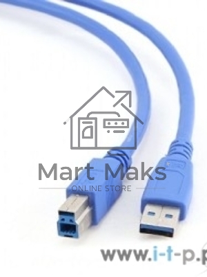 Кабель Gembird CCP-USB3-AMBM-6 USB 3.0 PRO кабель для соед. 1.8м AM/BM позол. контакты, пакет