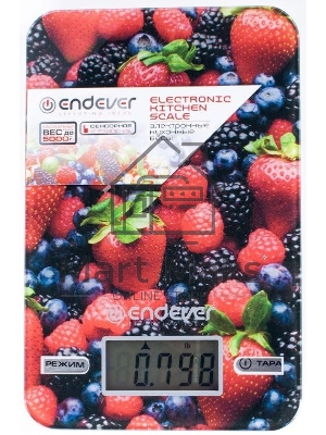 Весы кухонные Endever Skyline KS-528 (5кг, стекло, ягоды)