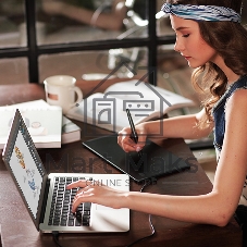 Планшет для рисования Huion Inspiroy H950P USB черный