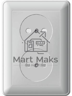 Розетка 2-м СП W59 16А IP20 защ. шторки без заземл. бел. SchE RS16-254-18