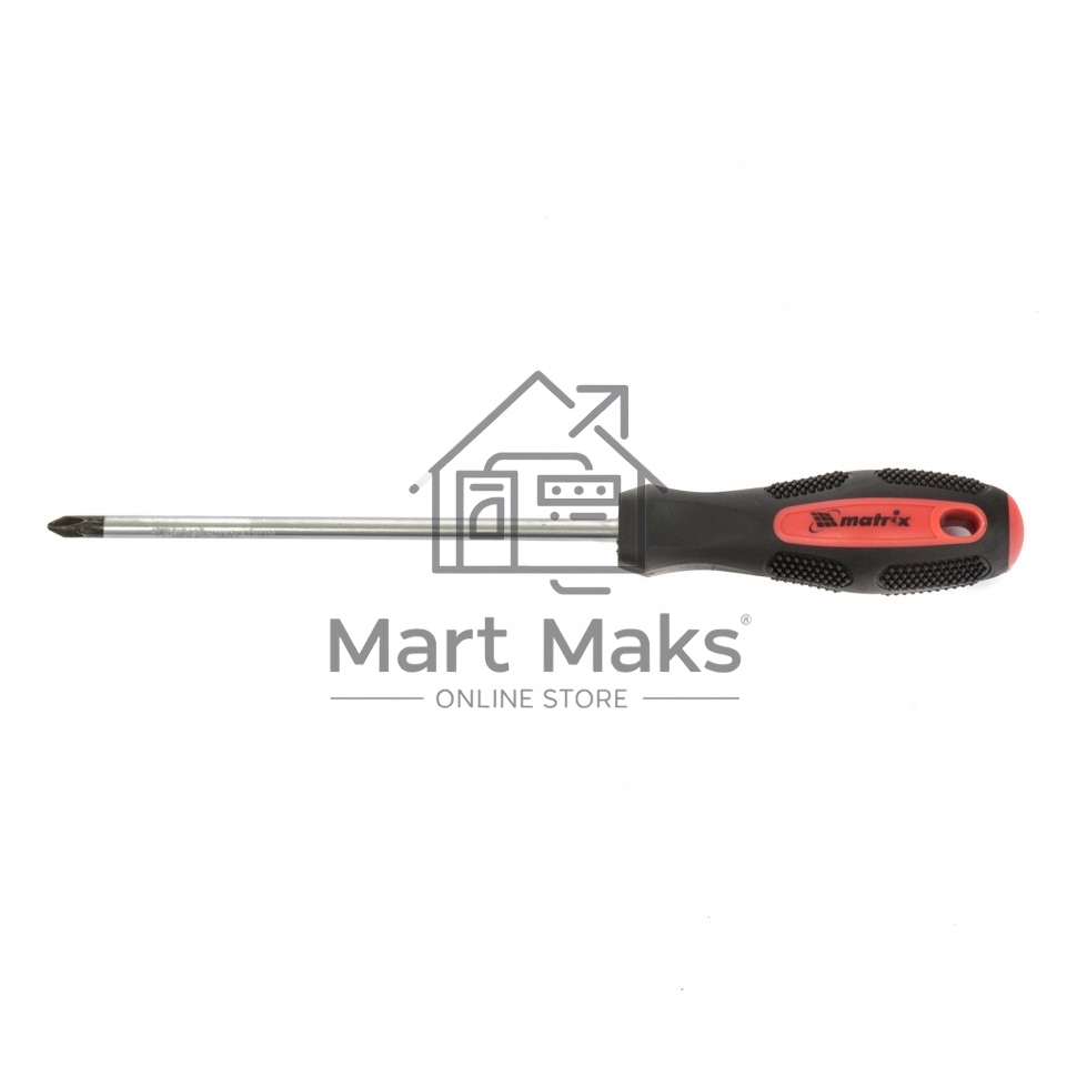 Отвертка MATRIX Anti-Slip, Ph2x150 мм, CrV, двухкомп. рукоятка MATRIX 12250