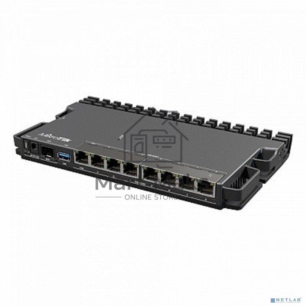 Маршрутизатор Mikrotik RB5009UPr+S+IN,7х 1G RJ45, 2.5G RJ45, 10G SFP+, 1xPoE in, 7x PoE out
