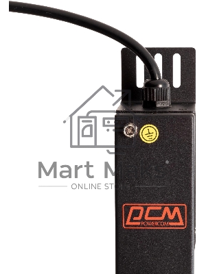 Блок распределения питания Powercom PDU-16AVMS20-18C13-2C19 18*C13+2*C19, 16A, 1,5U (1968234)