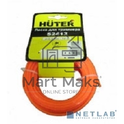 Леска для садовых триммеров Huter S2412 d=2.4мм L=12м для Huter GGT-800S(T)/1000S(T)/1300S(T)/1500S(T) (71/2/12)