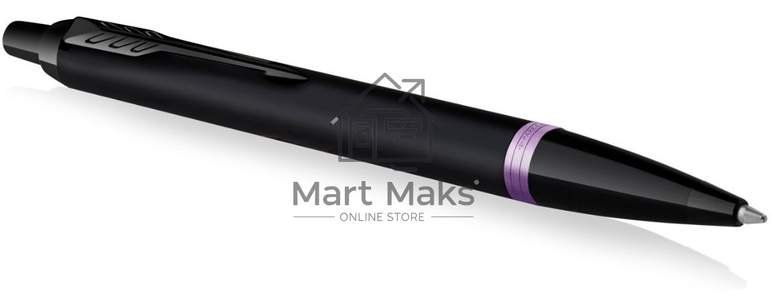 Ручка шариковая Parker IM Vibrant Rings K315 (CW2172951) Amethyst Purple PVD M, синие чернила, подарочная коробка